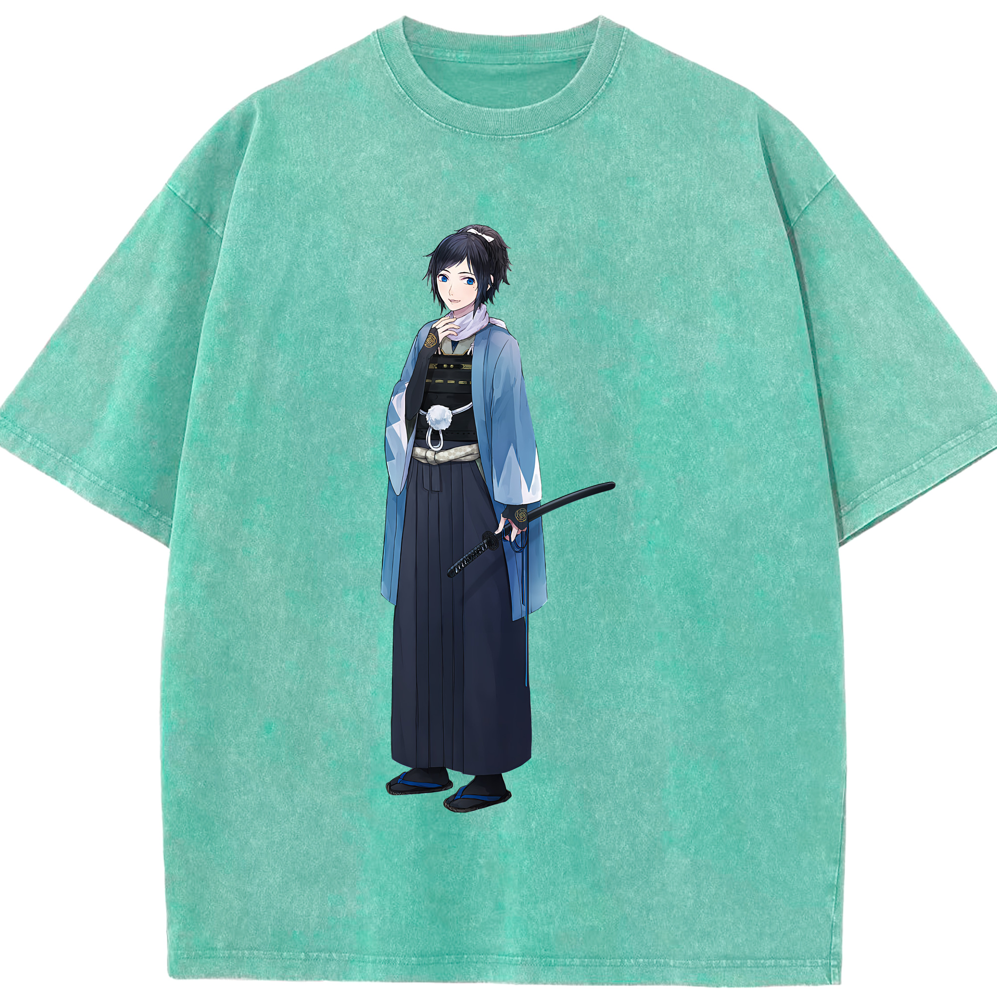 （画像用） 刀剣乱舞 Touken Ranbu 綿100% ヴィンテージ風 半袖Tシャツ（フロントプリント）